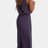 Lorena | Kombinezon s zlatnim detaljima i šlicem na nozi