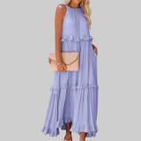 LANDRY | Bezrukavna haljina s elegantnim volanima