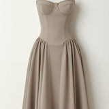 Odette Elegancia | Midi haljina s strukturiranim korsetom