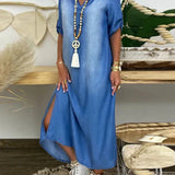 Ibiza | Maxi haljina od trapera s modernim detaljima