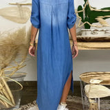 Ibiza | Maxi haljina od trapera s modernim detaljima