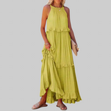 LANDRY | Bezrukavna haljina s elegantnim volanima