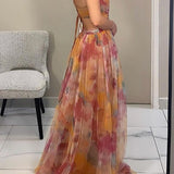 Madeline | Duga haljina s cvjetnim uzorkom za opuštenu eleganciju