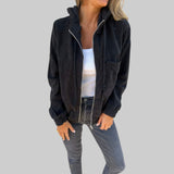 Ana - Udobna i ležerna odjevna jakna od kordura s kapuljačom i patentnim zatvaračem