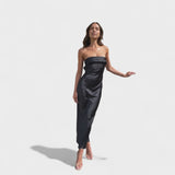 Carmen | Bez rukava svila haljina