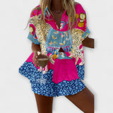 Dalia | Set za ljeto s disajnim lanenim uzorkom s leptirima