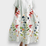 LILIANA | Ležerna duga haljina s slobodom pokreta i cvjetnim uzorkom za ljetne dane