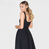 Maribel - Midi suknja s kvadratnim dekolteom