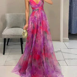 Madeline | Duga haljina s cvjetnim uzorkom za opuštenu eleganciju