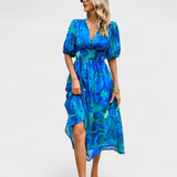 Clara – Elegantni cvjetni midi haljina