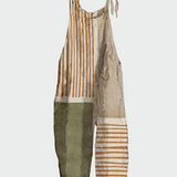 Retro široke noge mono