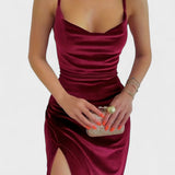 Gabriela | Haljina od baršuna s bočnim otvorom