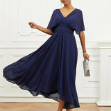 Helena | Svečana srednje dužine haljina Helena s V izrezom