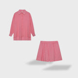 Maud | Elegantni komplet košulje i šortsa od lanenog pamuka