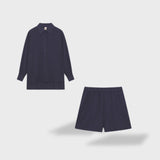 Maud | Elegantni komplet košulje i šortsa od lanenog pamuka