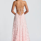 Francisa | Duga haljina s čipkastim korzetom