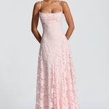 Francisa | Duga haljina s čipkastim korzetom