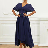 Helena | Svečana srednje dužine haljina Helena s V izrezom