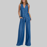 Martina | Elegantni dvodijelni laneni set