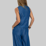 Martina | Elegantni dvodijelni laneni set