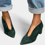 Hazel Debeli štikle u tamnozelenoj boji