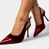 Candice Stiletto potpetice od baršuna s patchworkom