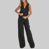 Martina | Elegantni dvodijelni laneni set