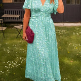 Sandra | Elegantna maxi haljina s V izrezom