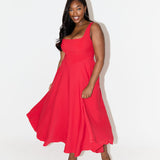 Amélia | Viskozačka Midi haljina bezvremenog i fluidnog kroja