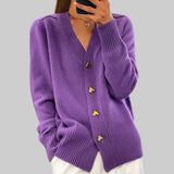 Adele - Elegantna kardigan s gumbima u obliku srca