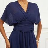 Helena | Svečana srednje dužine haljina Helena s V izrezom