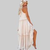 LANDRY | Bezrukavna haljina s elegantnim volanima