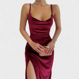 Gabriela | Haljina od baršuna s bočnim otvorom