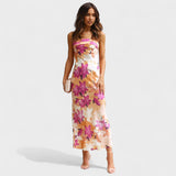 Carmen | Bez rukava svila haljina