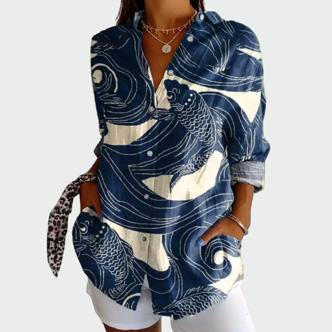 Elegantna košulja s cvjetnim uzorkom