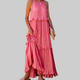 LANDRY | Bezrukavna haljina s elegantnim volanima