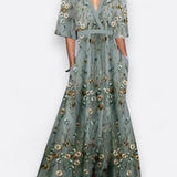 Romi | Elegantna maxis haljina s cvjetnim uzorkom