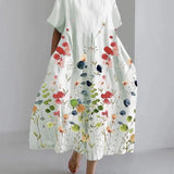 LILIANA | Ležerna duga haljina s slobodom pokreta i cvjetnim uzorkom za ljetne dane