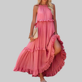 LANDRY | Bezrukavna haljina s elegantnim volanima