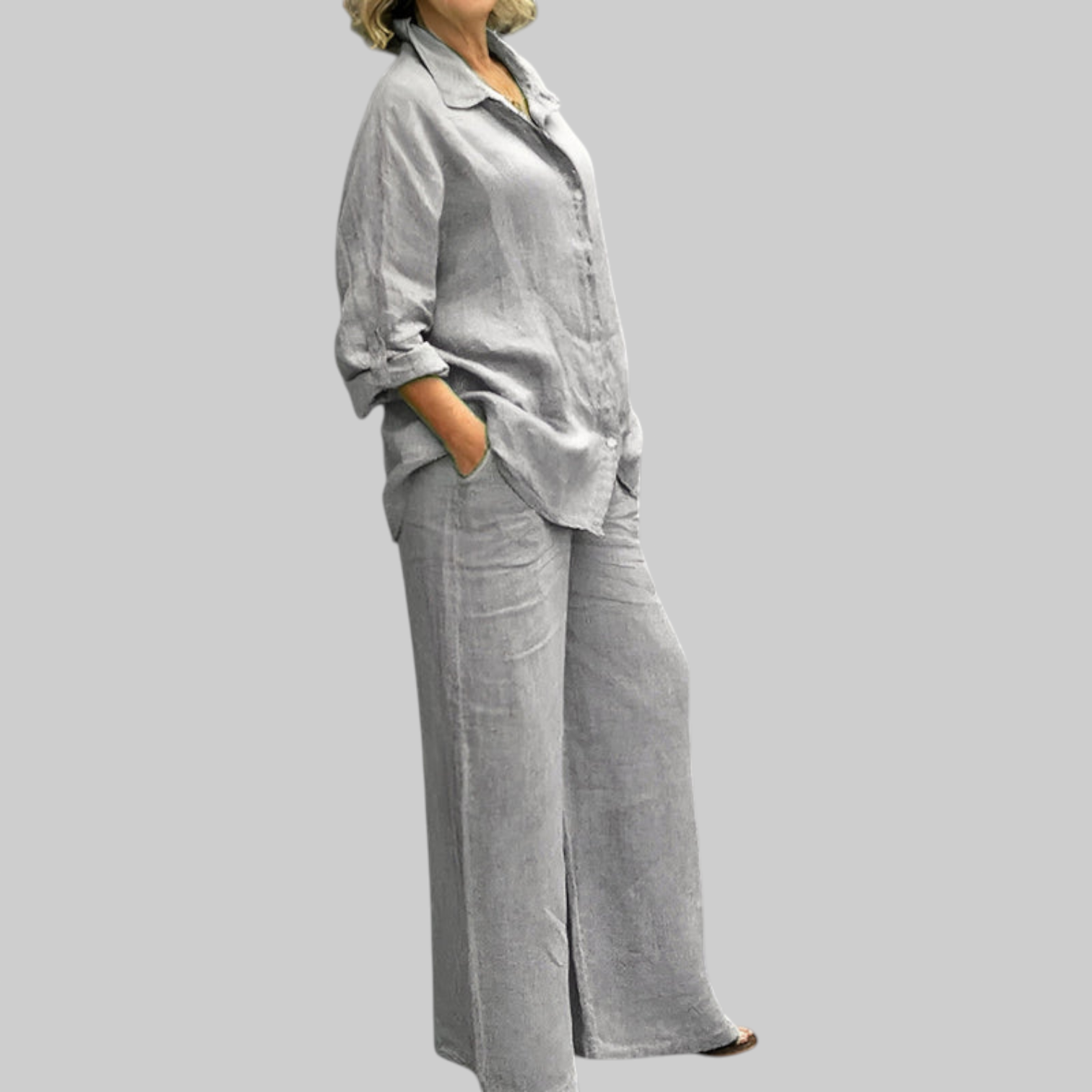 Enza | Komplet od lanenog platna