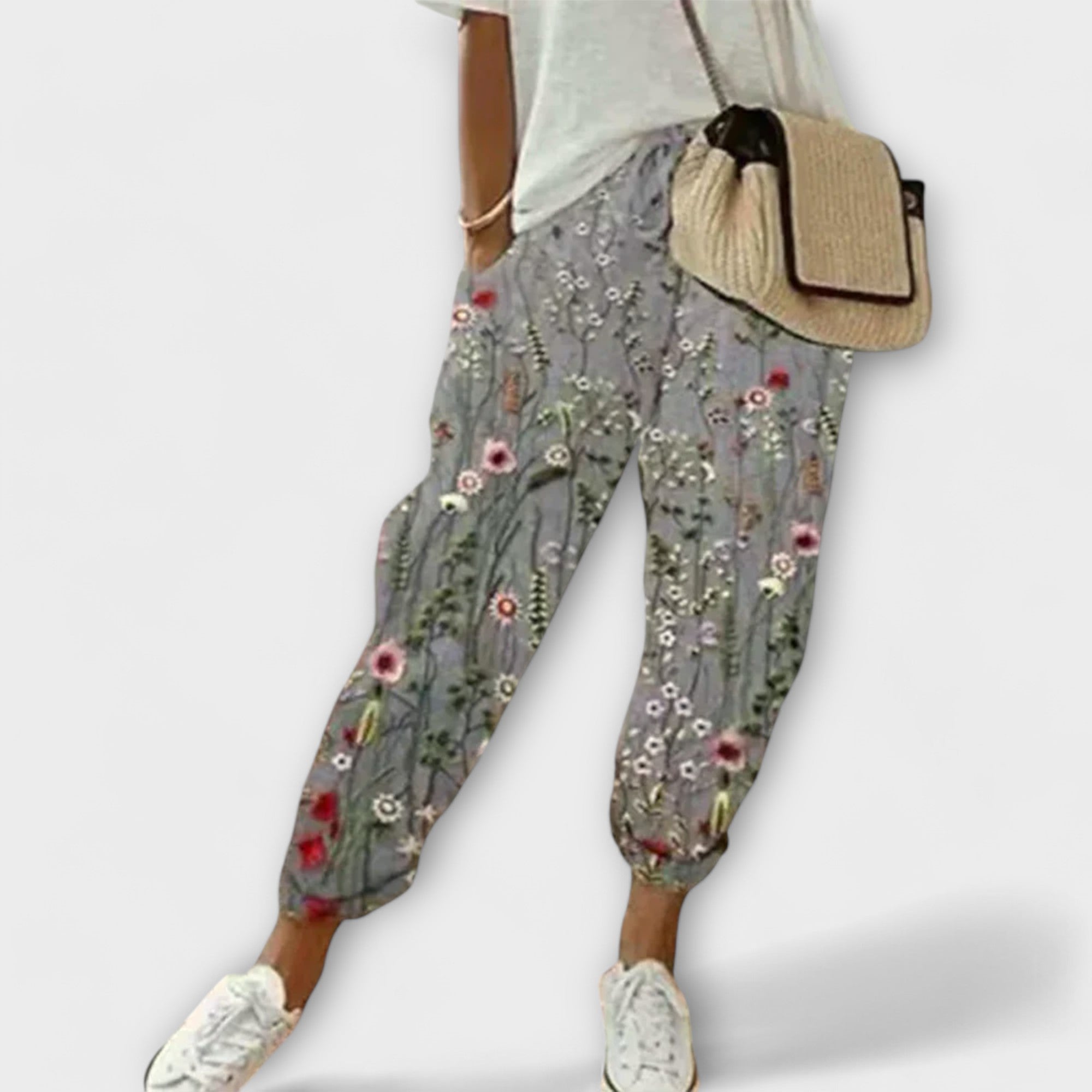 Burga | Udobne hlače od pamuka i lana