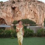 Bárbara | Duge satenske haljine bez ramena