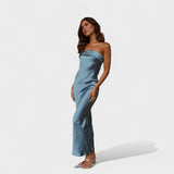 Carmen | Bez rukava svila haljina