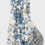 Porculanska haljina sa cvjetnim uzorkom