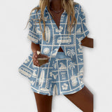 Dalia | Lakav ljetni komplet s uzorkom karavana