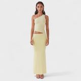 Seranella | Asimetrična maxi haljina s rezom