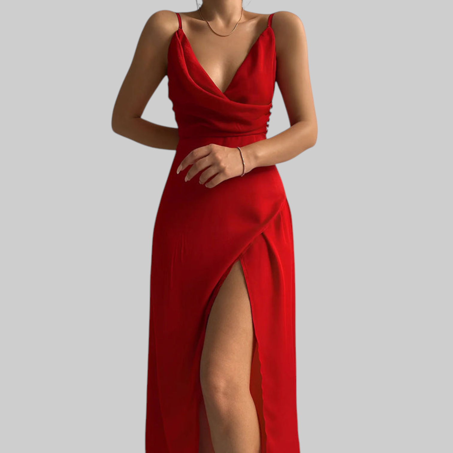 Osvira | Elegantna bezramena haljina