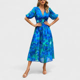 Clara – Elegantni cvjetni midi haljina