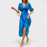 Clara – Elegantni cvjetni midi haljina