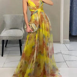 Madeline | Duga haljina s cvjetnim uzorkom za opuštenu eleganciju